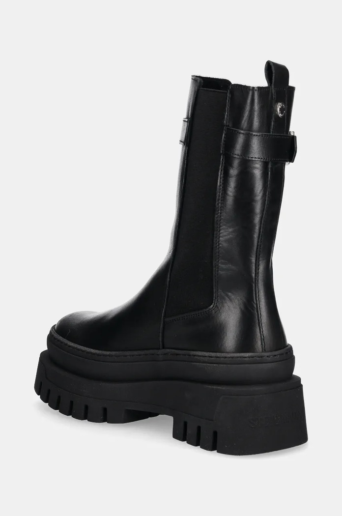 Boty Kožené kotníkové boty Steve Madden Crusher SM11003328.001 černá