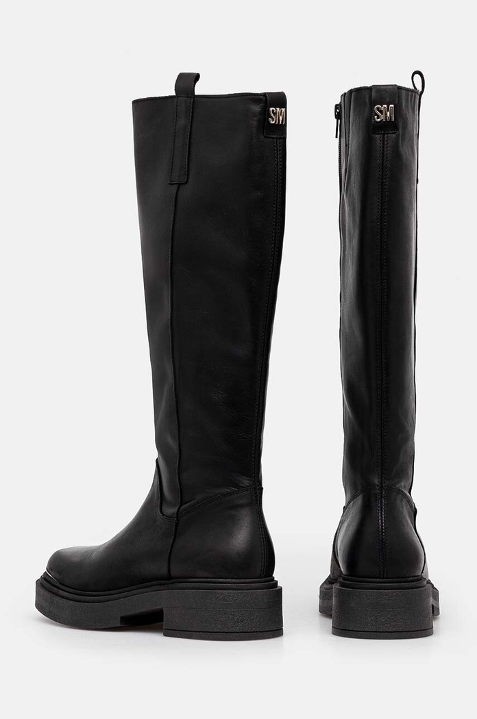 Obuwie Steve Madden kozaki skórzane Constance SM11003238.017 czarny