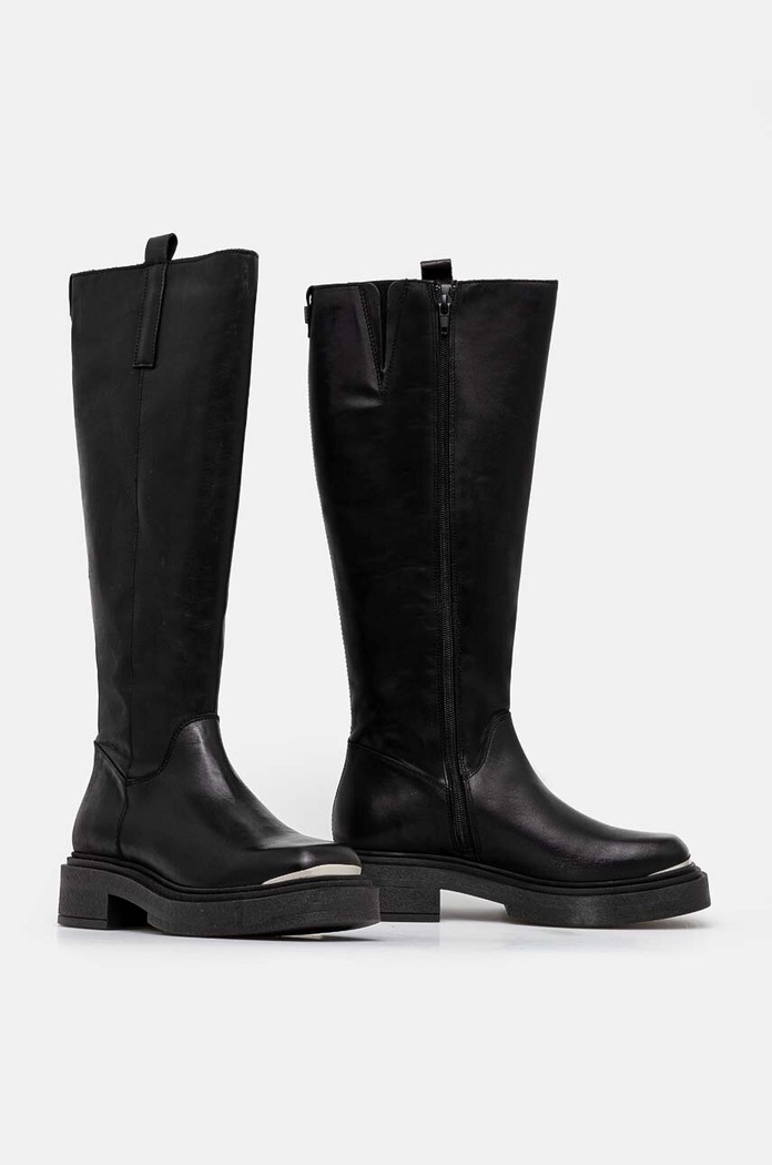 Steve Madden kozaki skórzane Constance czarny SM11003238.017