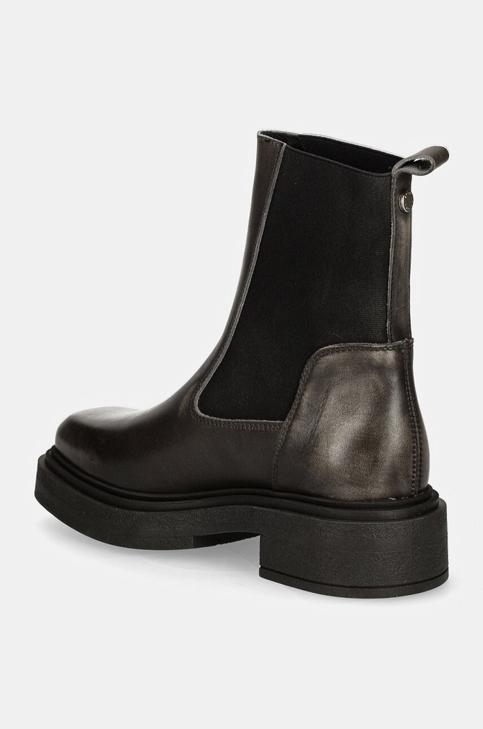 Boty Kožené kotníkové boty Steve Madden Churro SM11003363.DGL šedá