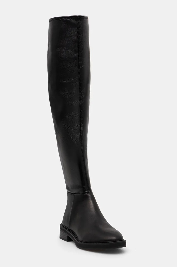 Μπότες Steve Madden Leza απομίμηση λείου δέρματος μαύρο SM11003368.001
