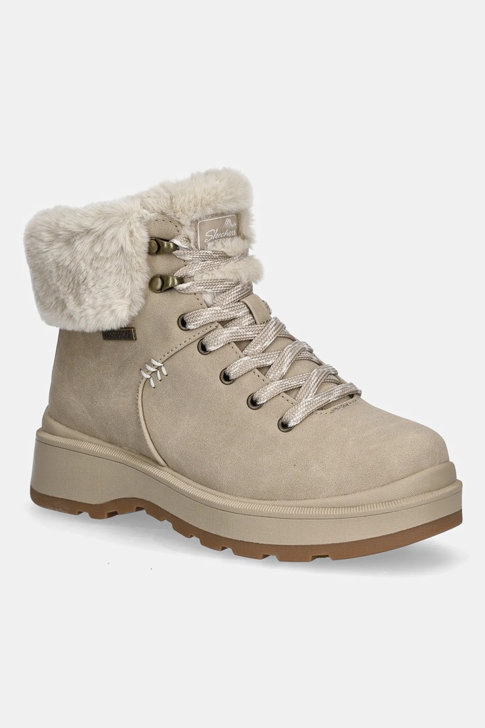 Skechers cizme de iarnă PARK CITY cu snur bej 168087