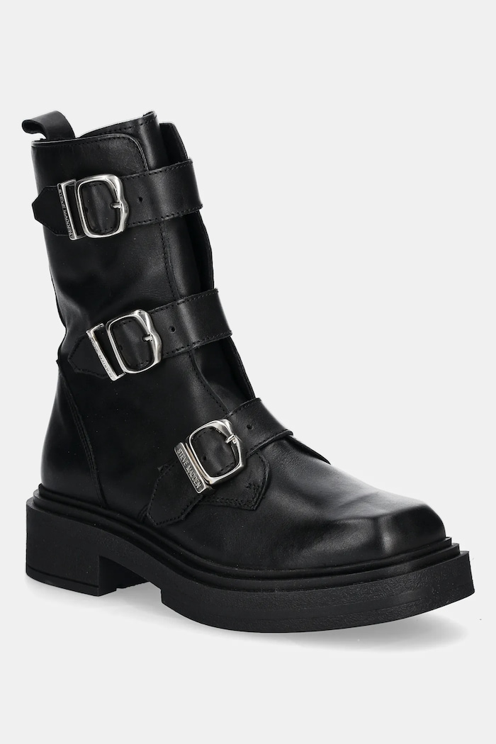 Μποτάκια Steve Madden Clipper ίσια πλατφόρμα μαύρο SM11003402.017