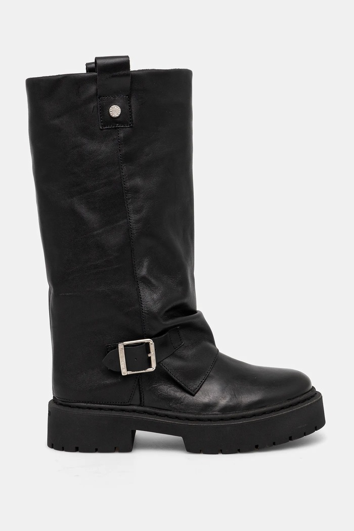 Δερμάτινες μπότες Steve Madden Godiva SM11003413.017 μαύρο AW24