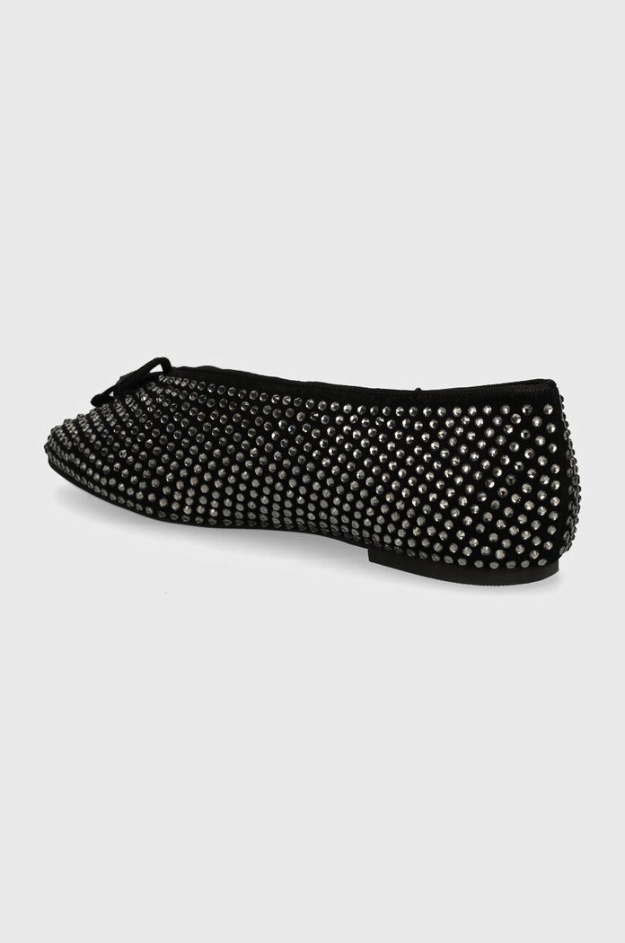 Obutev Balerinke iz semiša Kurt Geiger London Sloane Eagle Ballerina Dr 2672805209.BLACK črna