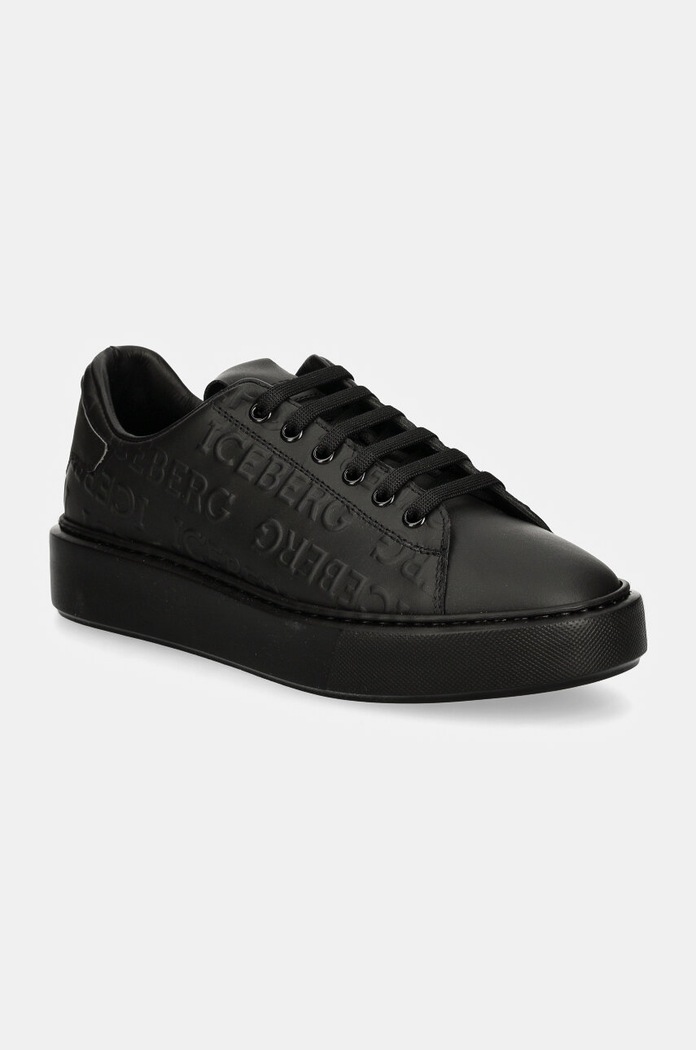 Iceberg Sneakers din piele Bozeman negru ID211208