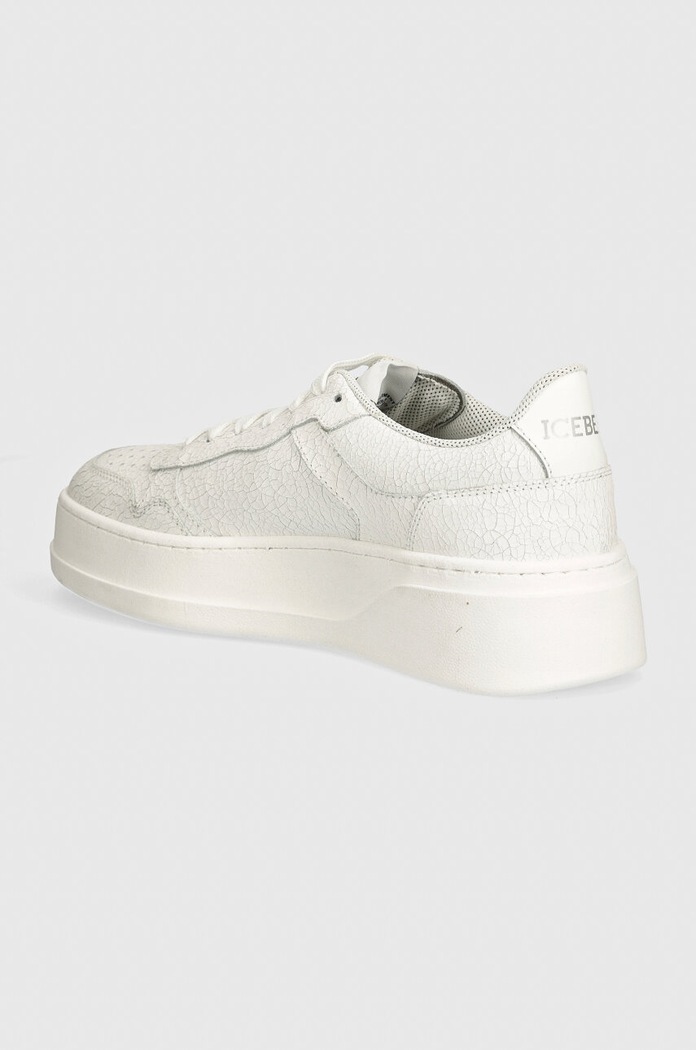 Παπούτσια Δερμάτινα sneakers Iceberg Clock V2 ID211305 λευκό