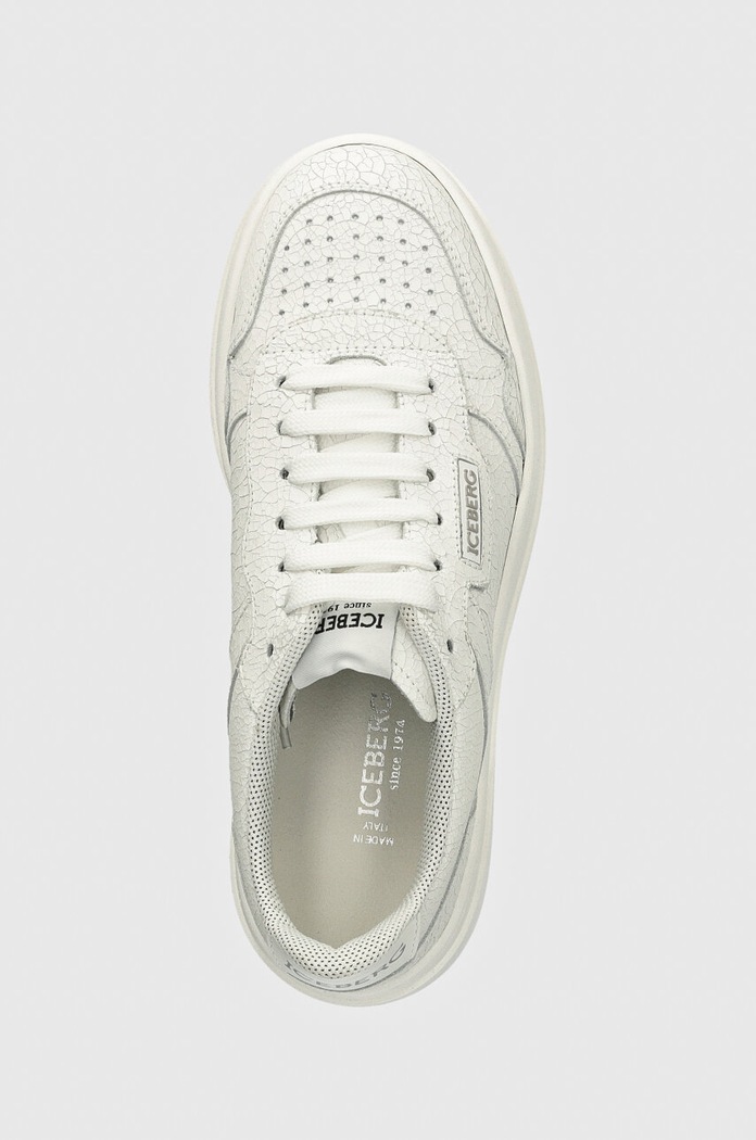 Δερμάτινα sneakers Iceberg Clock V2 λευκό ID211305