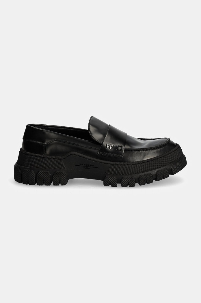 Kožne mokasinke Weekend Max Mara CONERO 2425526015600.B.CONERO crna AW24