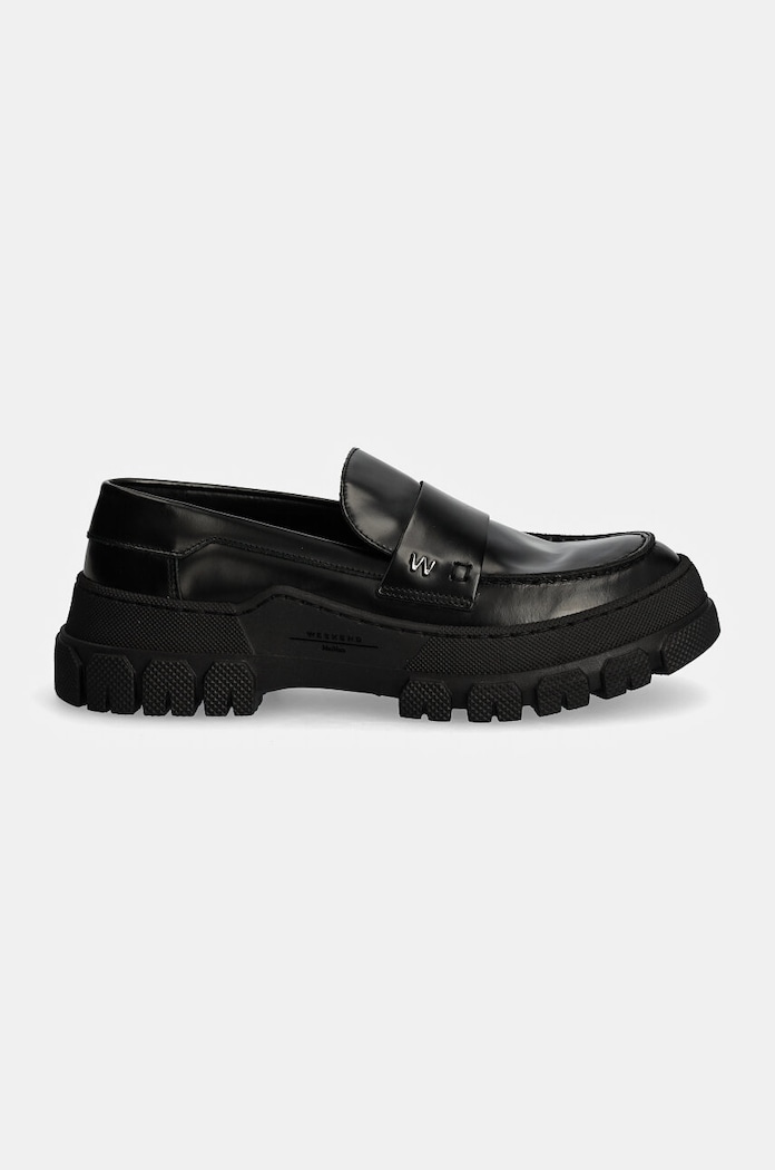 Kožne mokasinke Weekend Max Mara CONERO 2425526015600.B.CONERO crna AW24