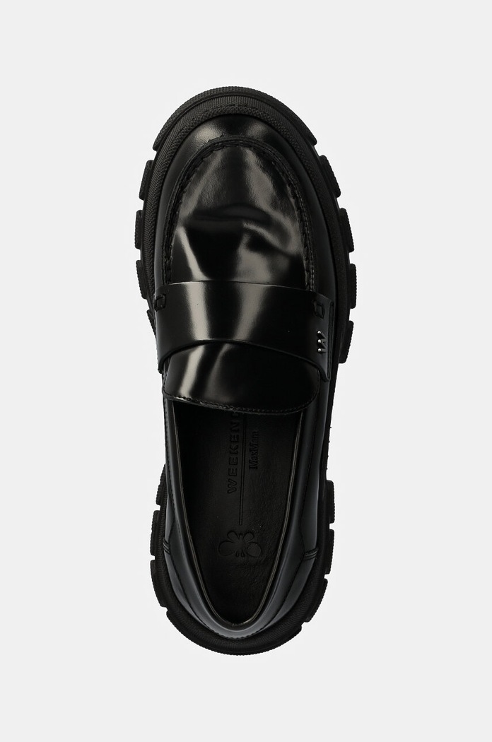Kožne mokasinke Weekend Max Mara CONERO crna 2425526015600.B.CONERO