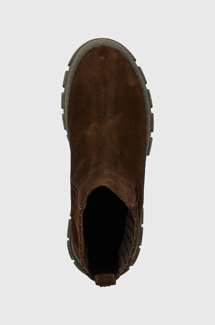 Semišové kotníkové boty Weekend Max Mara GENEPI hnědá 2425796055600.BR.GENEPI