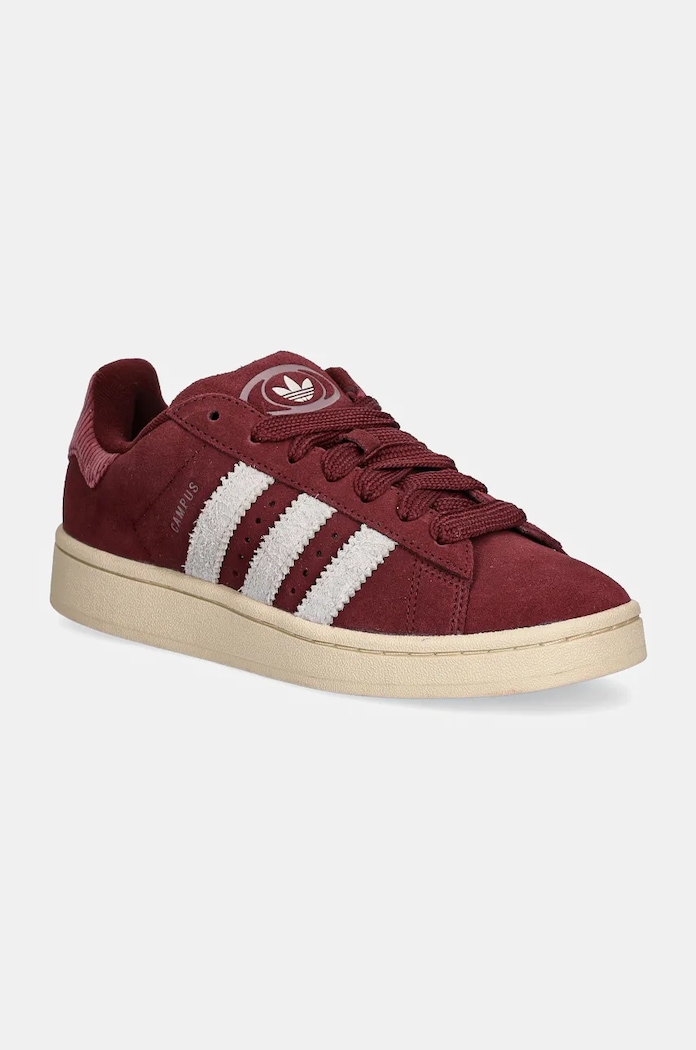 Semišové tenisky adidas Originals Campus 00s W imitácia kože burgundské IG2122