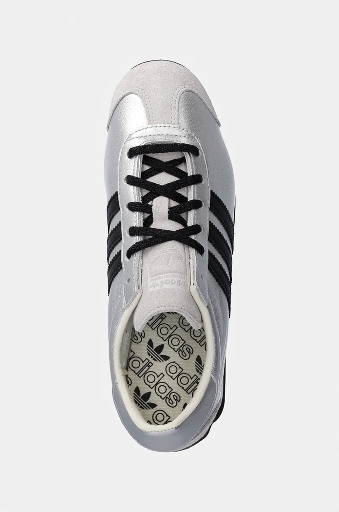 Kožené tenisky adidas Originals Country OG W strieborná JH6337