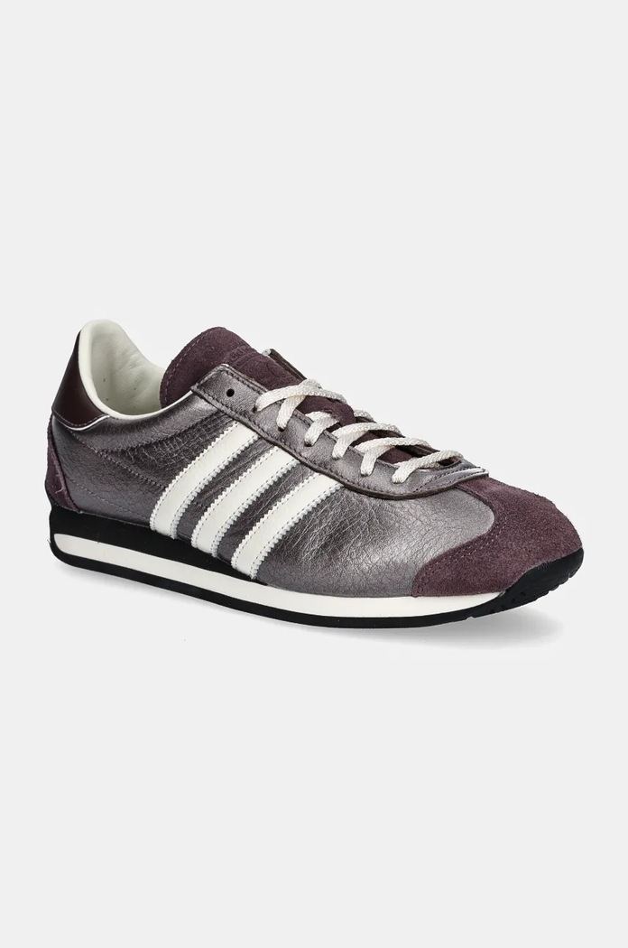 Kožené tenisky adidas Originals Country OG W usňová koža fialová JH6338