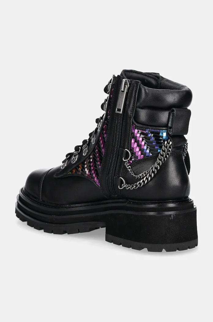 Boty Kožené workery Kurt Geiger London Chelsea Combat Boot 3423805019.BLACKCOMB černá