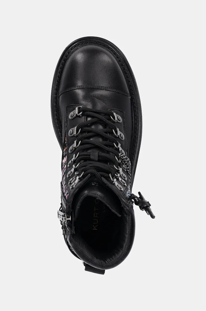 Kožené workery Kurt Geiger London Chelsea Combat Boot černá 3423805019.BLACKCOMB