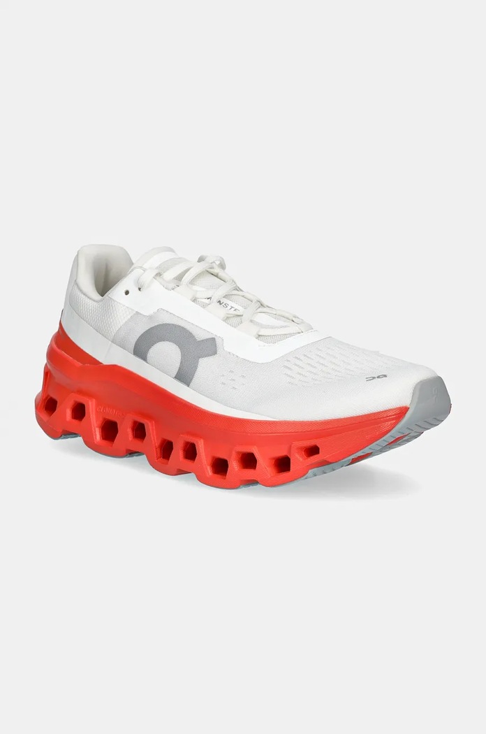 On shoes CloudmOnster synthetic white 6197724
