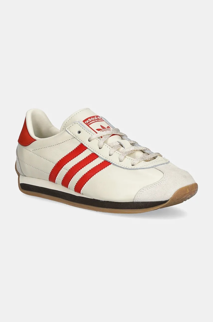 adidas Country OG Cream White Preloved Red faux grain leather beige JI0517