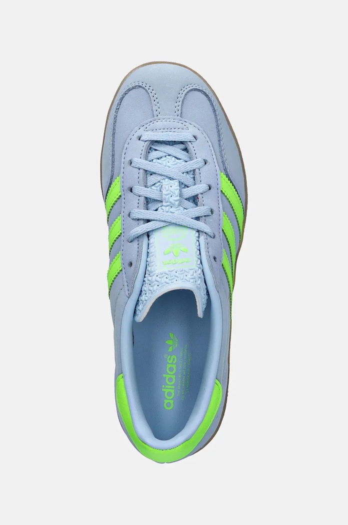 Кросівки з нубуку adidas Originals Gazelle Indoor W блакитний JI1372