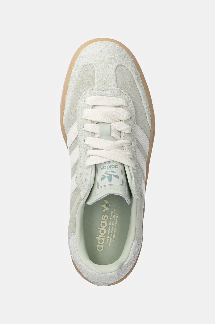 Semišové tenisky adidas Originals Sambae W zelená JI3881