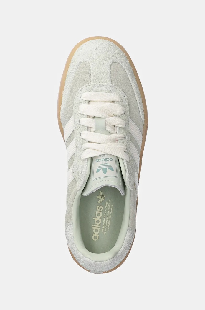 Semišové tenisky adidas Originals Sambae W zelená JI3881