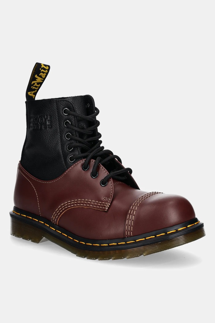 MM6 Maison Margiela leather ankle boots MM6 Maison Margiela x Dr. Martens grain leather maroon S66WU0125.P8029