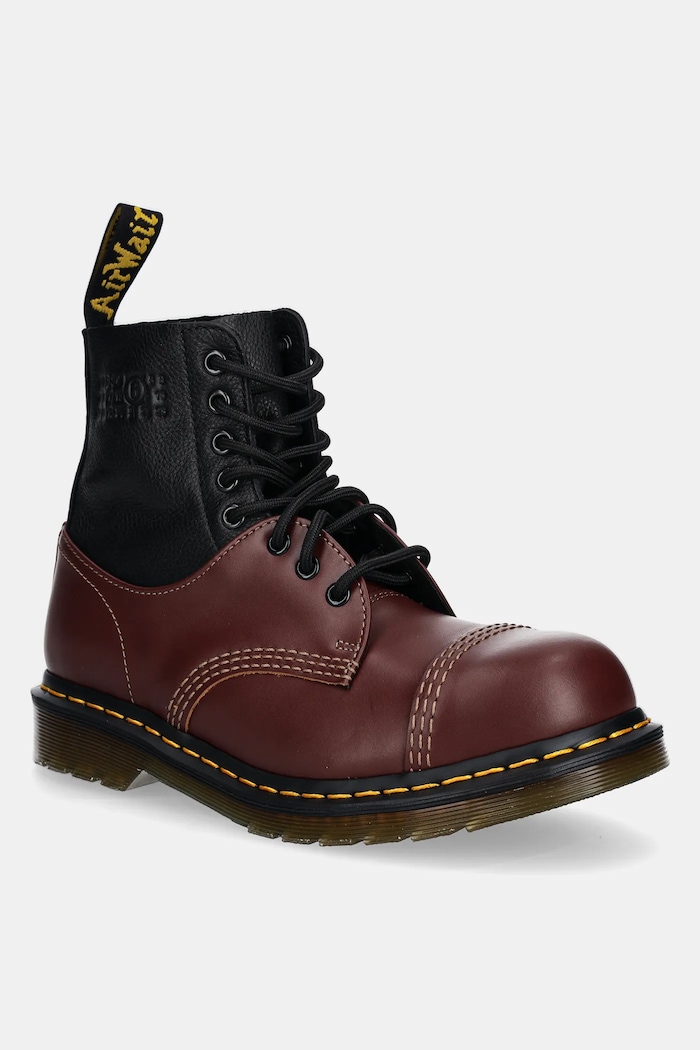MM6 Maison Margiela leather ankle boots MM6 Maison Margiela x Dr. Martens grain leather maroon S66WU0125.P8029