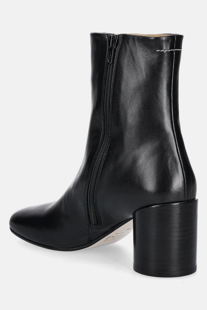 Obuwie MM6 Maison Margiela botki skórzane S59WU0235.P3628 czarny