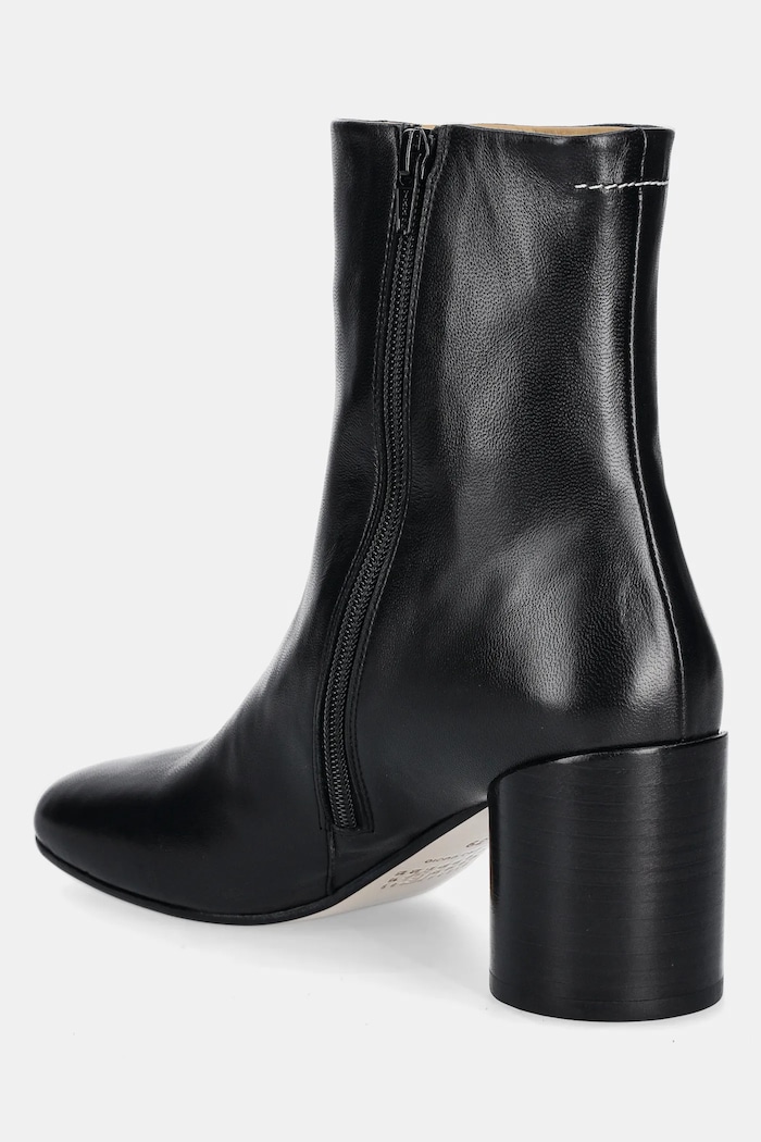 Obuwie MM6 Maison Margiela botki skórzane S59WU0235.P3628 czarny