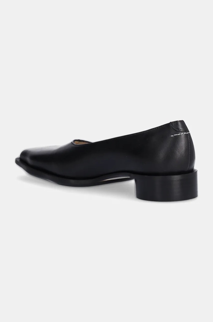 Παπούτσια Δερμάτινες μπαλαρίνες MM6 Maison Margiela S66WZ0034.P3628 μαύρο
