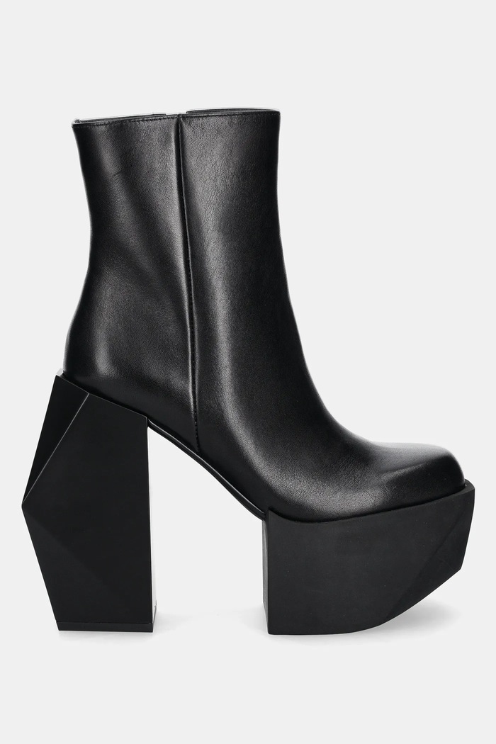 United Nude Botki skórzane Stage Boot 107530116 czarny AW24