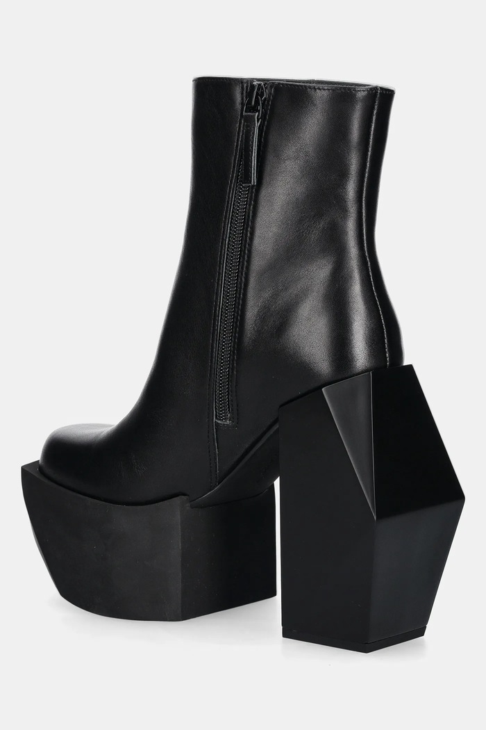 Obuwie United Nude Botki skórzane Stage Boot 107530116 czarny