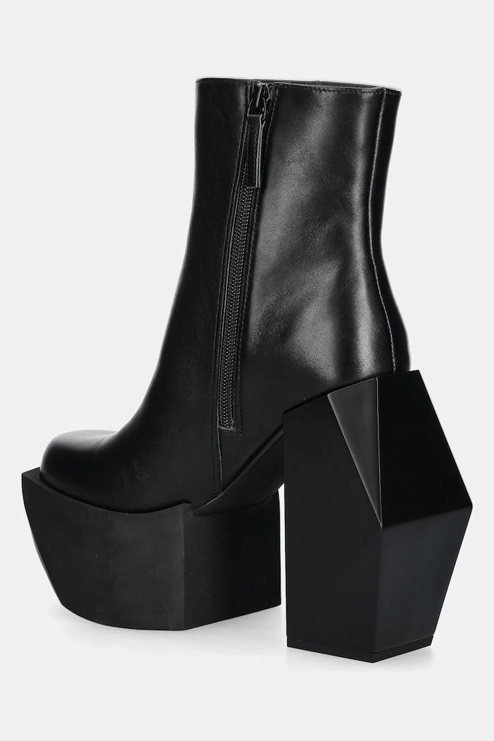 Obuwie United Nude Botki skórzane Stage Boot 107530116 czarny