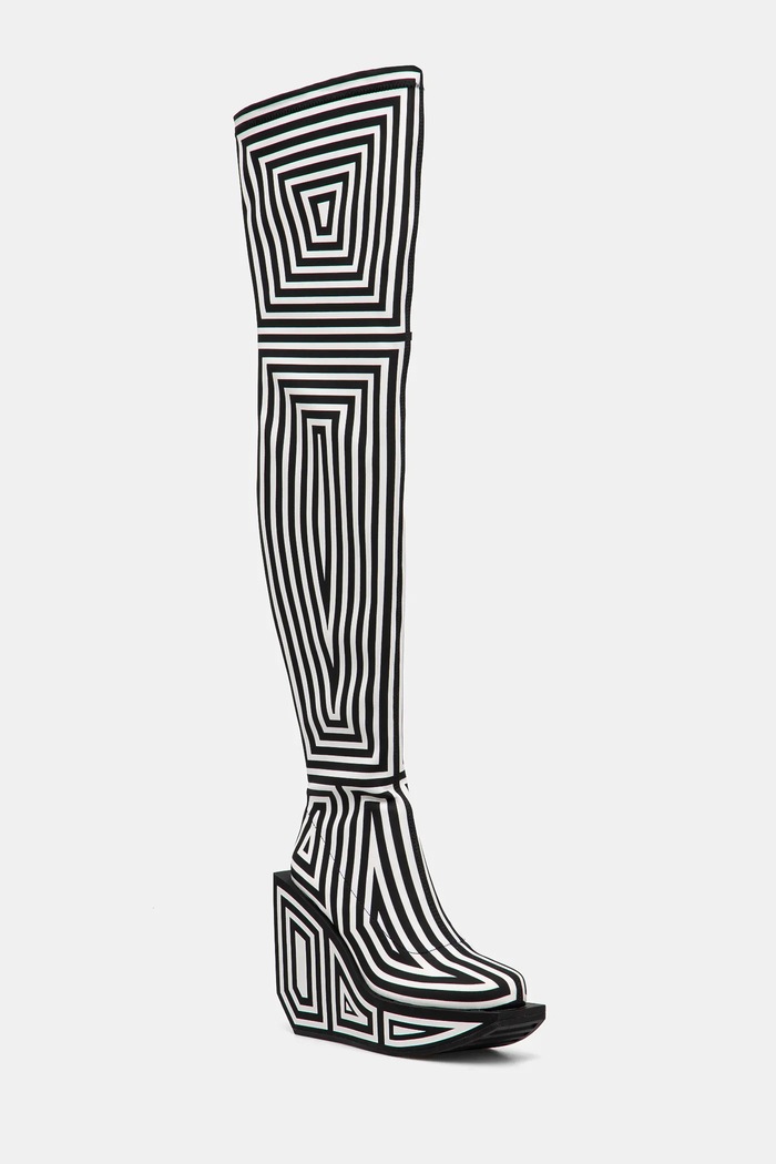 Kozačky United Nude Wa Long Boot Hi nezateplené černá 1087851082
