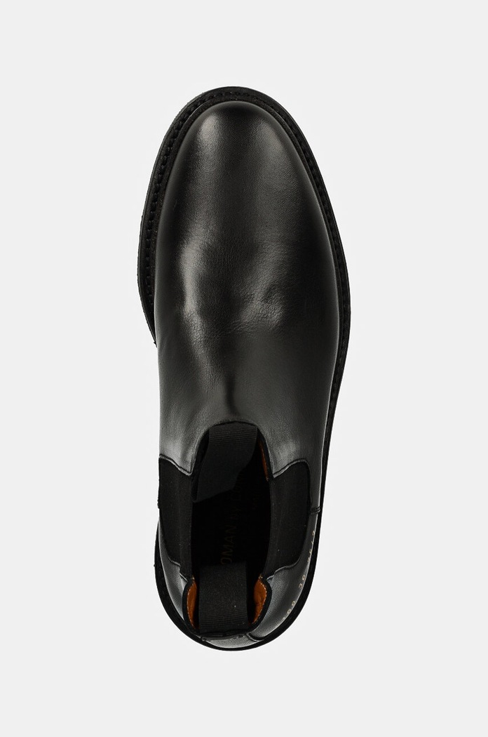 Common Projects ghete chelsea de piele Chelsea in Leather negru 6168.7547