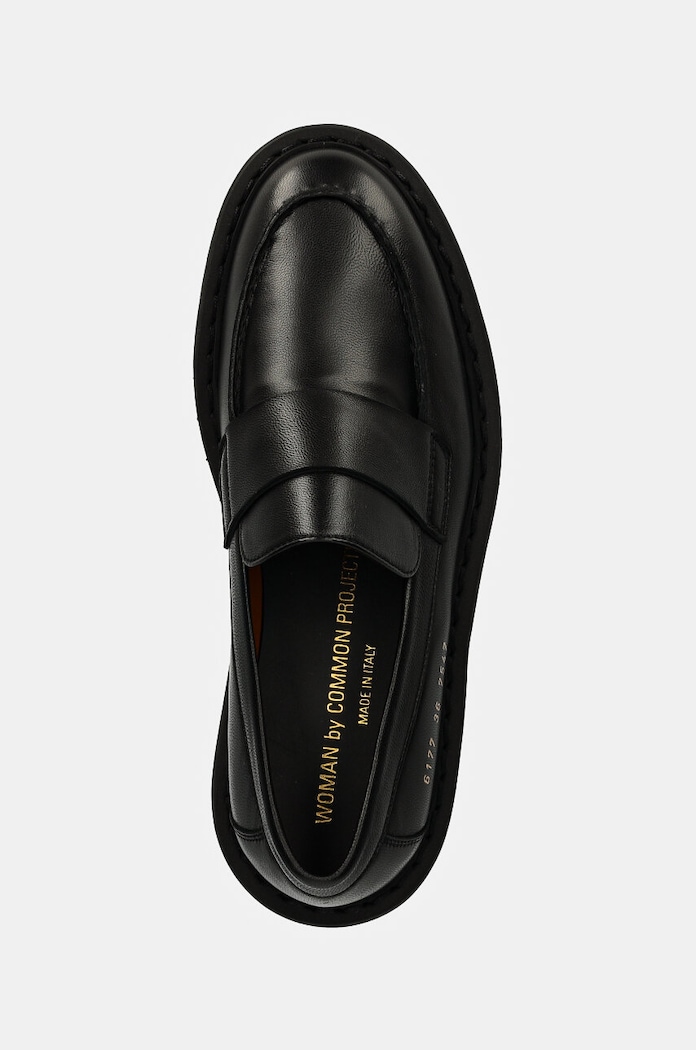 Usnjeni mokasini Common Projects Chunky Loafer črna 6177.7547