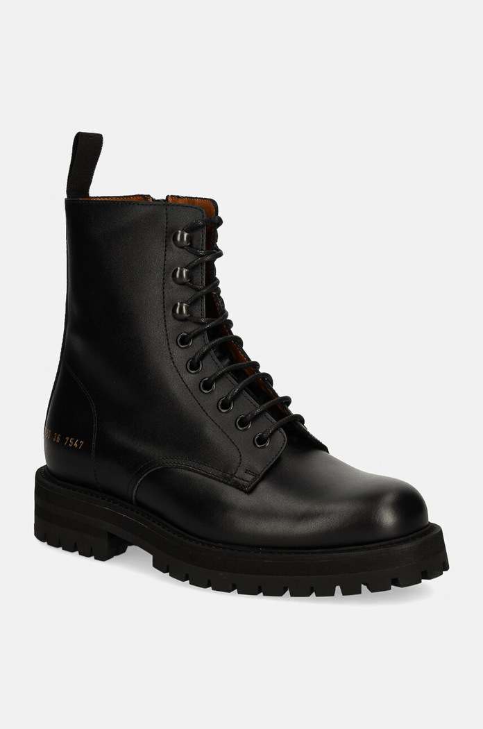 Μποτάκια Common Projects Combat φλατ μαύρο 6180.7547