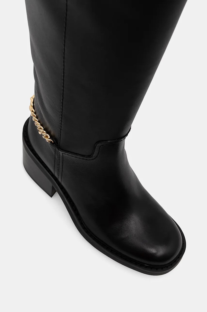 Μπότες MICHAEL Michael Kors Carlisle 40F4CLMB5L.001 μαύρο