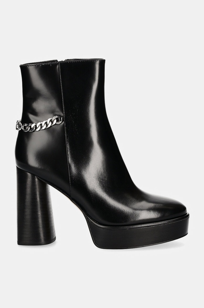 Kožené členkové topánky MICHAEL Michael Kors Carlisle 40F4CLME1L.001 čierna NC24