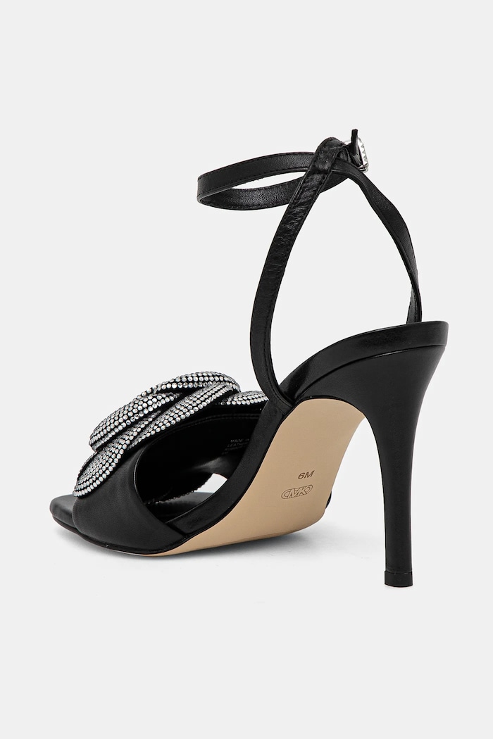Παπούτσια Δερμάτινα πέδιλα MICHAEL Michael Kors Elodie 40F4EDHS4L.001 μαύρο