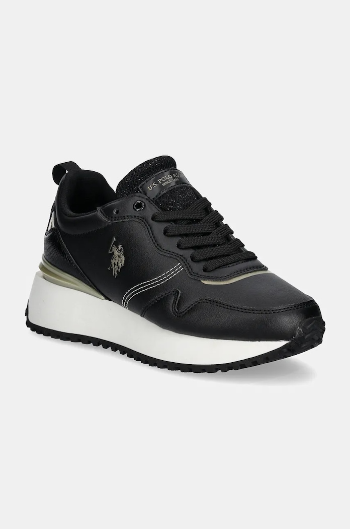 U.S. Polo Assn. sneakersy BAYLE imitacja skóry licowej czarny BAYLE002W.DYM1