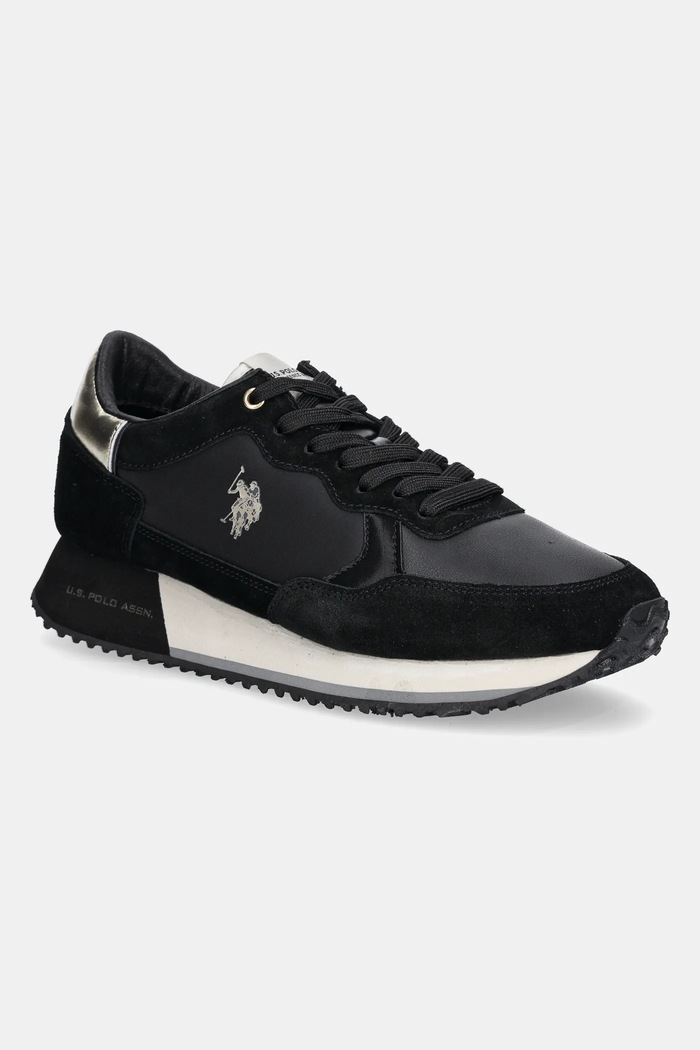 Маратонки U.S. Polo Assn. SACHA велур черен SACHA005W.DSN2