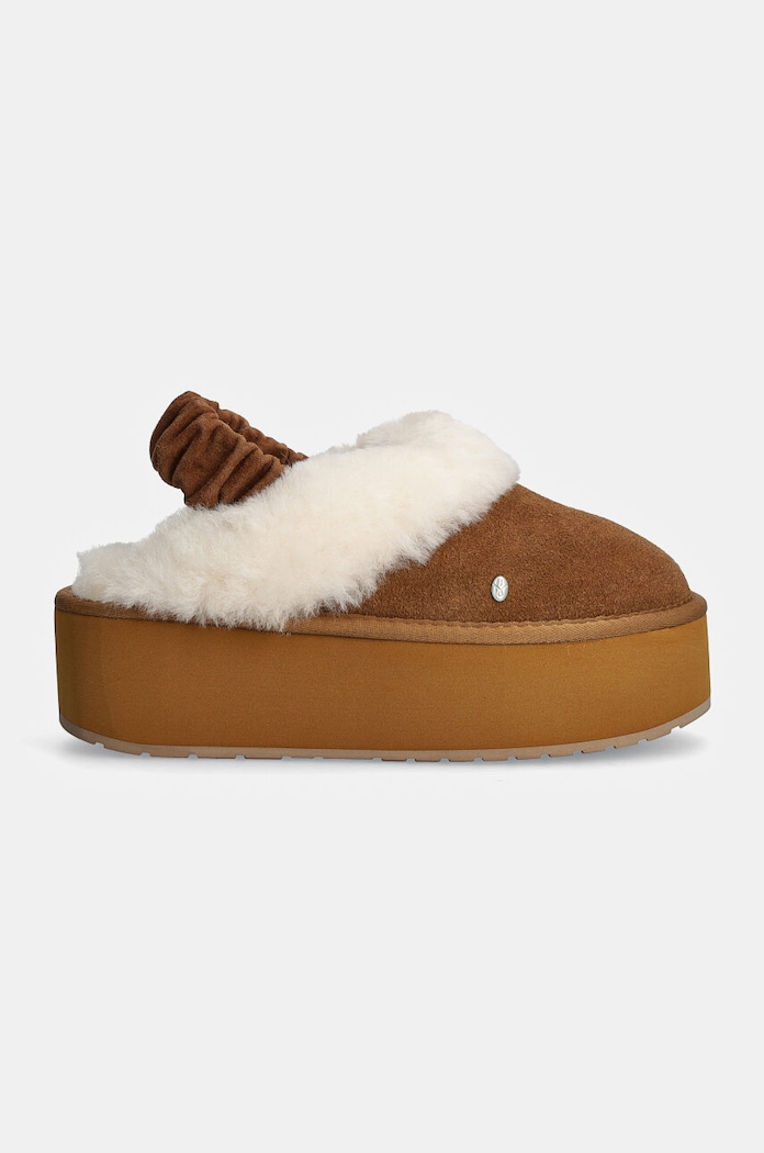 Semišové papuče Emu Australia Hartz W13137.CHES hnědá AW24