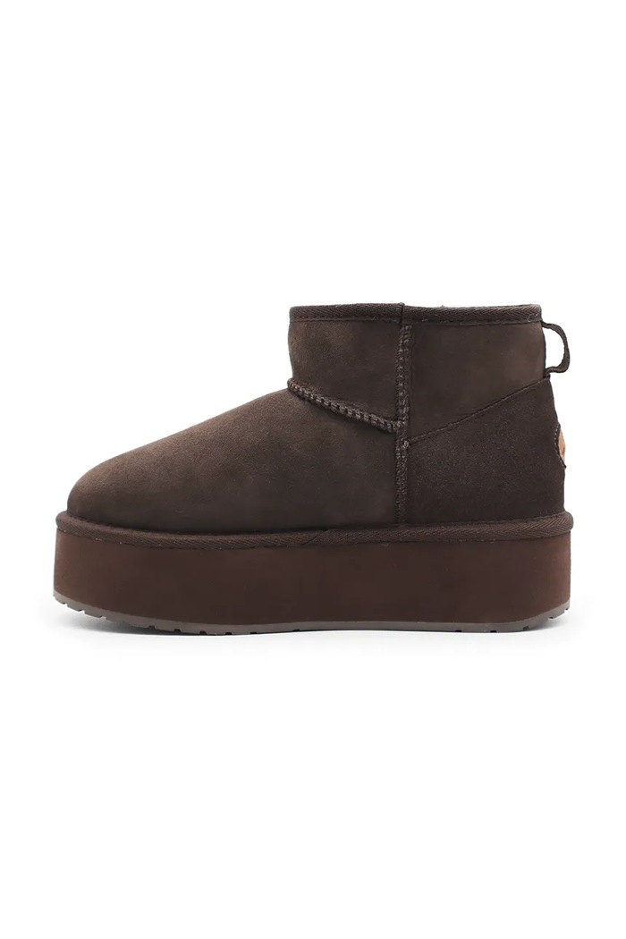 Emu Australia velúr hócipő Stinger Micro Flatform barna W13082.CHOC