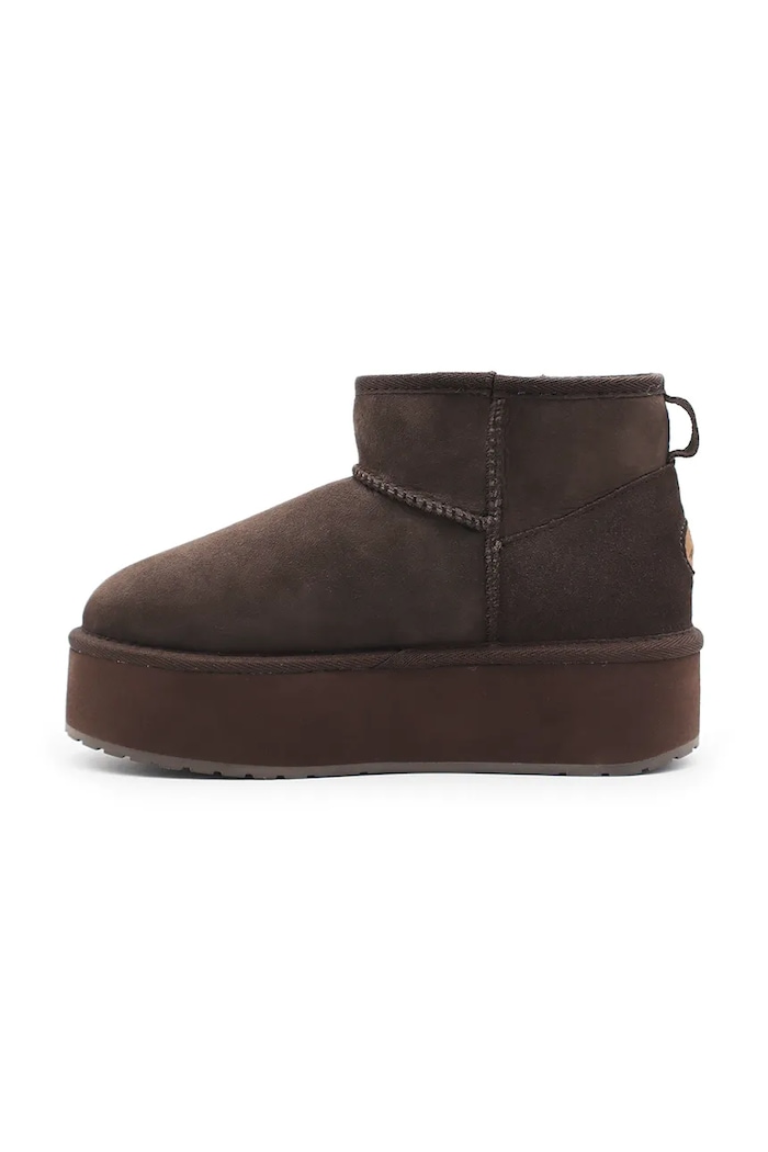Emu Australia velúr hócipő Stinger Micro Flatform barna W13082.CHOC