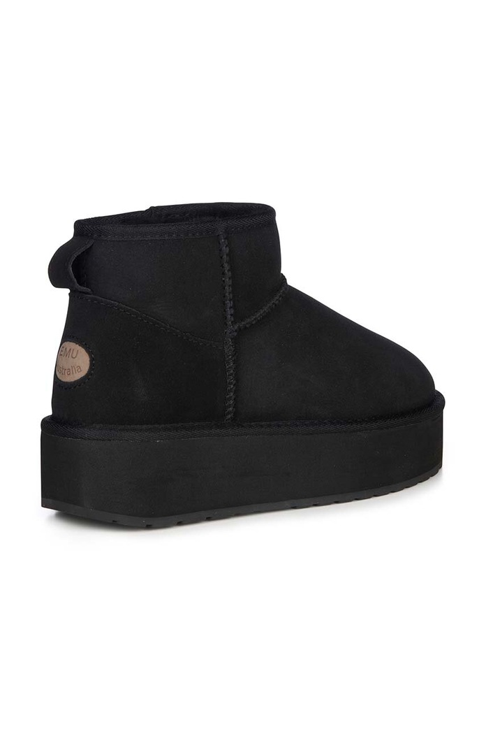 Încălțăminte Emu Australia cizme de zapada din piele intoarsa Stinger Micro Flatform W13082.BLAK negru
