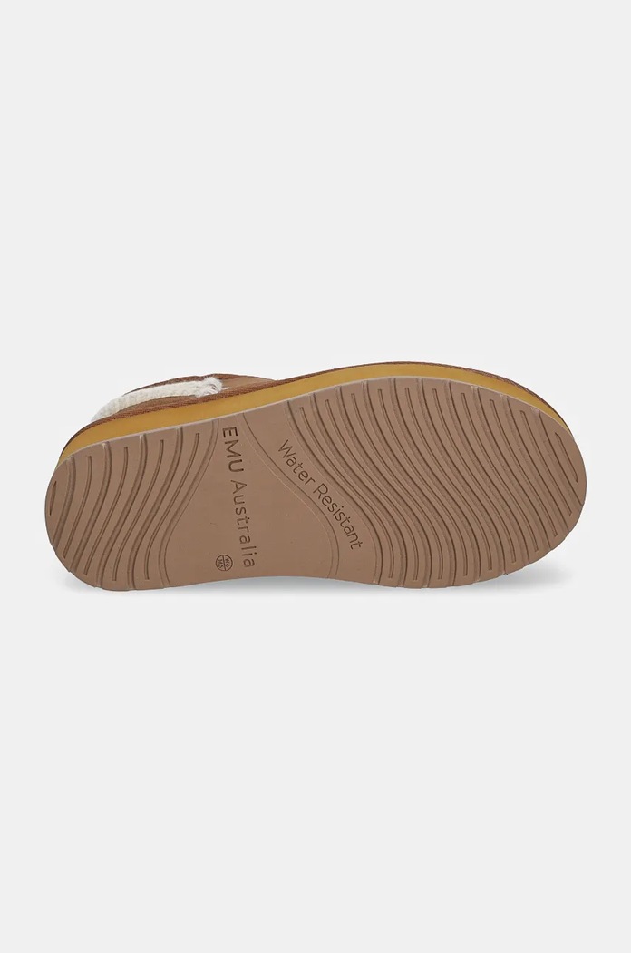 Semišové snehule Emu Australia Stinger Knit Flatform W13143.CHES hnedá