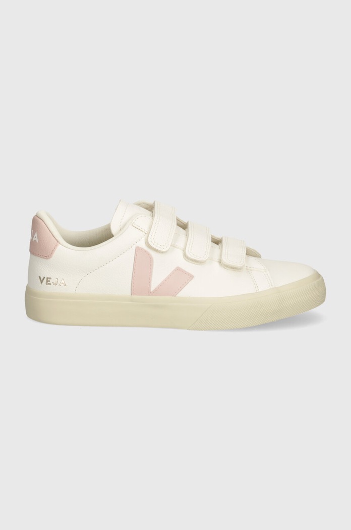 Kožené tenisky Veja Recife Logo RC0503696A bílá SS25