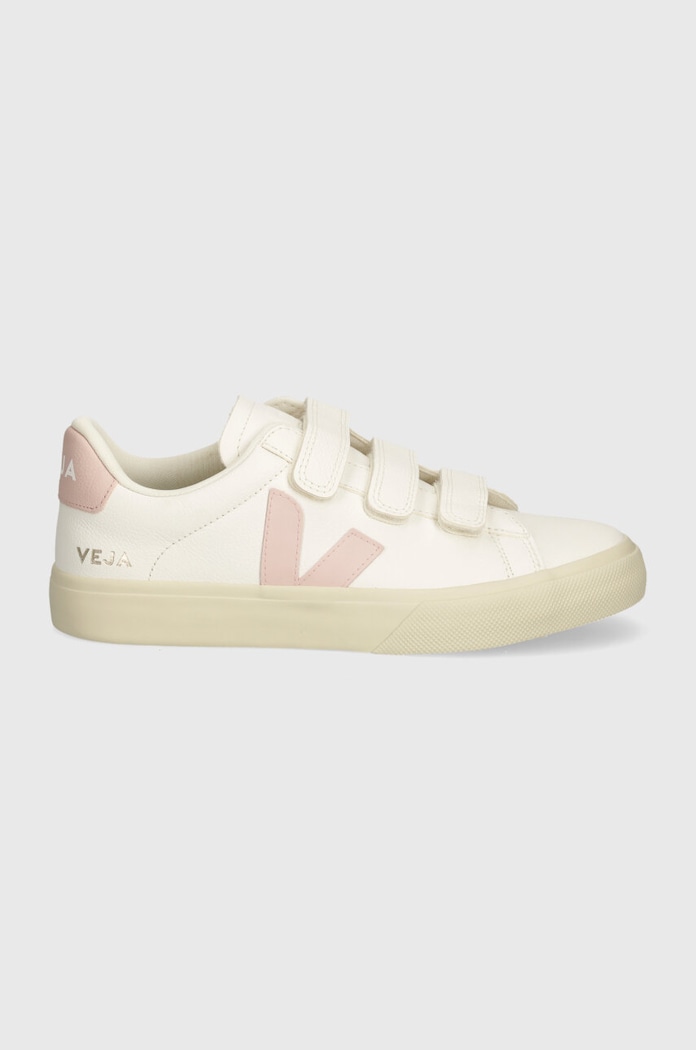 Kožené tenisky Veja Recife Logo RC0503696A bílá SS25
